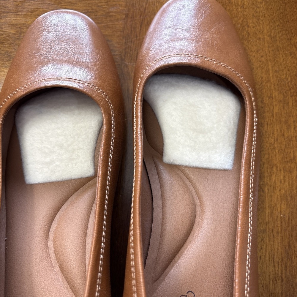 Women's Baretraps Covette Casual‎ Wedge Heel Size 10 Rich Congnac Brown EUC - Picture 8 of 9